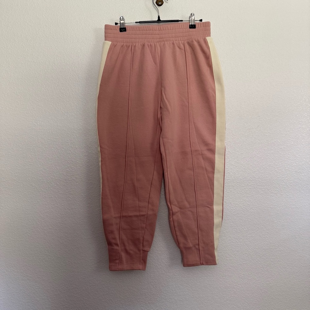 Bandier Wesley Pink Side Stripe Sweatpants Small